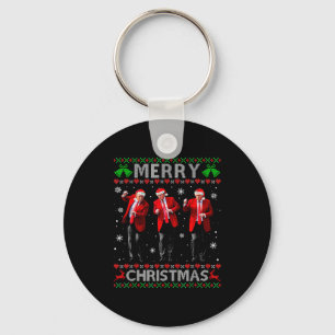 Funny Trump Dance Merry Christmas Ugly Xmas Sweate Key Ring