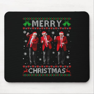 Funny Trump Dance Merry Christmas Ugly Xmas Sweate Mouse Pad
