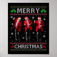 Funny Trump Dance Merry Christmas Ugly Xmas Sweate