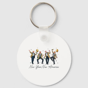 Funny Trump Dance New Year Eve Trump New Year New Key Ring