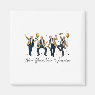 Funny Trump Dance New Year Eve Trump New Year New  Magnet