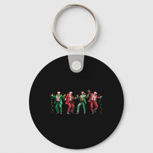 Funny Trump Dance Santa Claus Christmas Xmas Key Ring