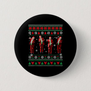Funny Trump Dance Santa Claus Christmas Xmas Pajam 6 Cm Round Badge