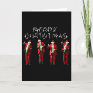 Funny Trump Dance Santa Claus Christmas Xmas Pajam Card