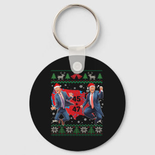 Funny Trump Dance Santa Claus Christmas Xmas Pajam Key Ring