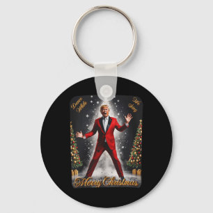 Funny Trump Dance Santa Claus Christmas Xmas Pajam Key Ring