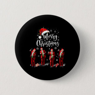 Funny Trump Dance Santa Claus Merry Christmas 6 Cm Round Badge