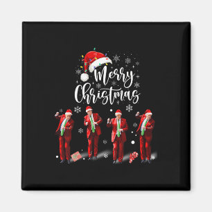Funny Trump Dance Santa Claus Merry Christmas Magnet