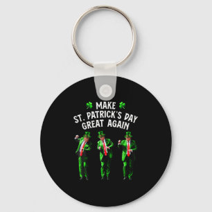 Funny Trump Dance St. Patricks Day Pyjamas Trump Key Ring