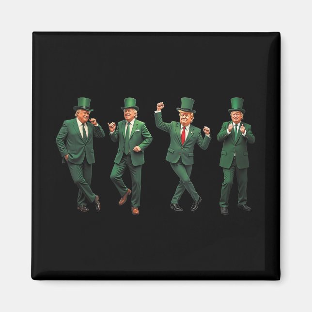 Funny Trump Dance St. Patricks Day Pyjamas Ymca Tr Magnet (Front)