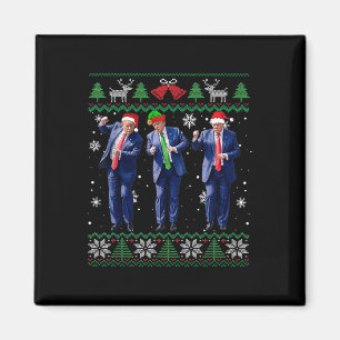 Funny Trump Dance Xmas President 47 Usa Christmas Magnet