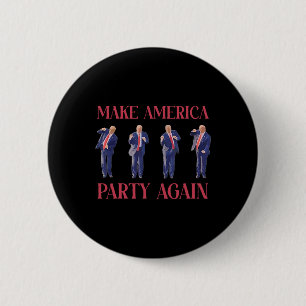 Funny Trump Dancing 6 Cm Round Badge