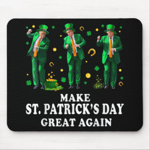 Funny Trump Dancing Make St. Patricks Day Great Ag Mouse Pad