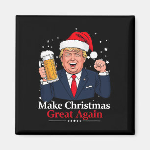 Funny Trump Drink Beer Magnet