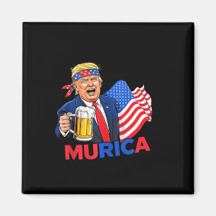 Funny Trump Drink Beer Tees Make Christmas 2024 Gr Magnet