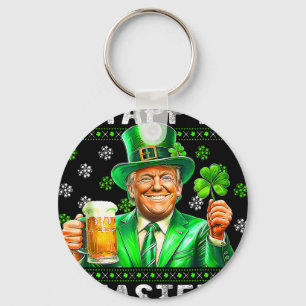 Funny Trump Easter Confused St Patricks Day Men Wo Key Ring
