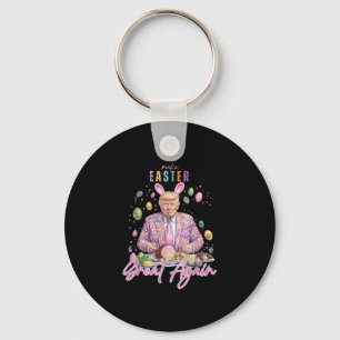 Funny Trump Easter Egg Bunny Make Easter Great Aga Key Ring