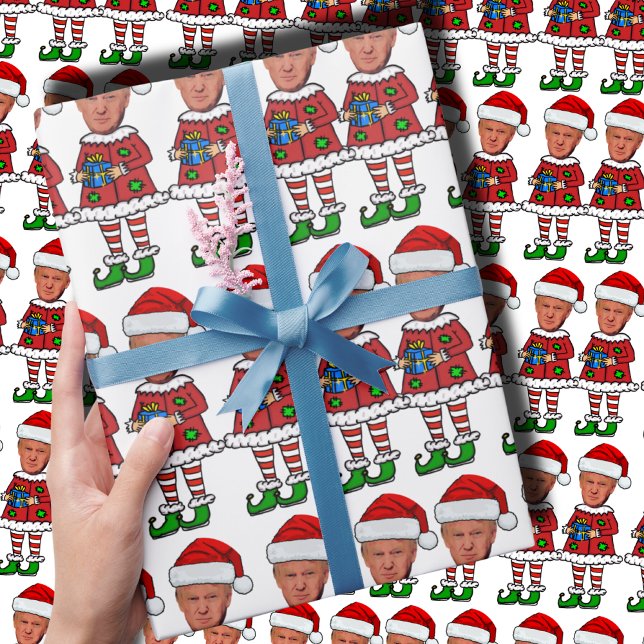 Funny Trump Elf 2024 Make Christmas Great Again Wrapping Paper (Creator Uploaded)