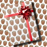 Funny Trump Face  Wrapping Paper<br><div class="desc">Funny Trump Face Wrapping Paper, Replace the face with your favourite photo (make sure to crop as much to the face as possible and use an app to remove the background) and personalise this funny Christmas Holiday Wrapping Paper with your kid, husband, or boyfriend on it! Also a fun and...</div>