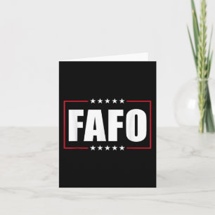 Funny Trump Fafo Republican 47 Trump Fafo F Around Card