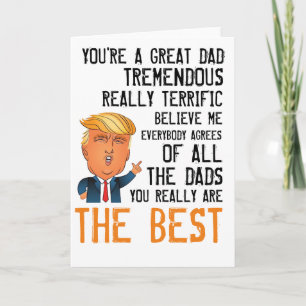 Funny Trump Fathers Day Card