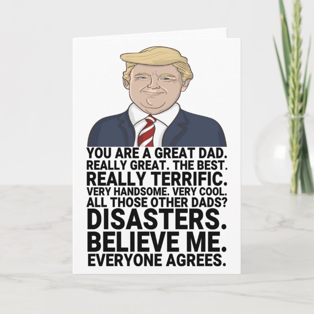 Funny Trump Father's Day Card (Front)