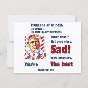 funny trump father's day gift card
