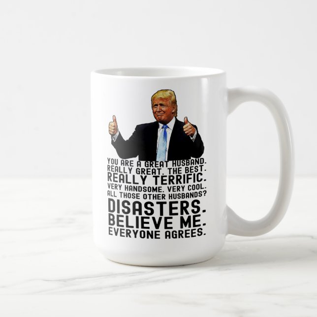 Funny Trump Father's Day Gift For Husband Coffee Mug (Right)