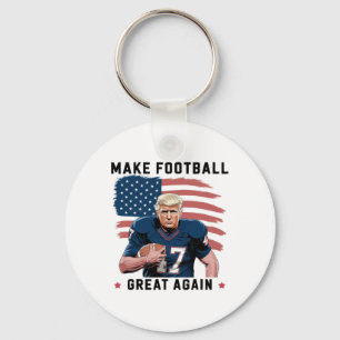Funny Trump Footll Make American Footll Great Agai Key Ring