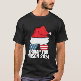Funny Trump For Prison 2024 Sunglasses USA Flag Ch T-Shirt