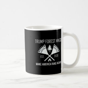 Funny Trump Forest Management Rake Leaves Faux Bus Coffee Mug