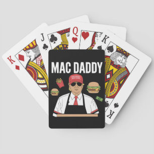 Funny Trump Fries Making Fries Mac Daddy Playing Cards