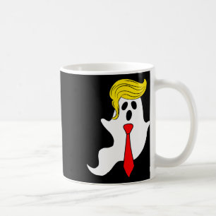 Funny Trump Ghost Trump Hair Halloween Donald Trum Coffee Mug