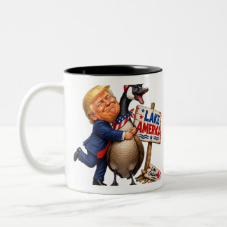 Funny Trump & Goose Lake America Mug