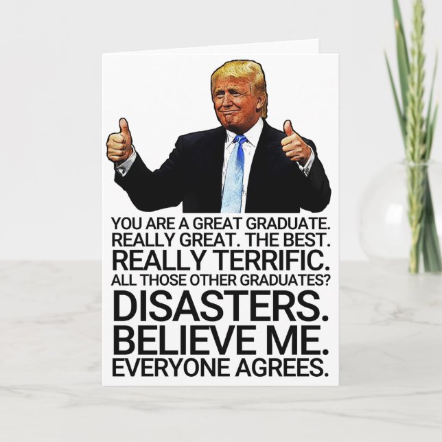 Funny Trump Graduation Card (Front)