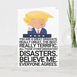 Funny Trump Graduation Card