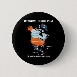 Funny Trump Greenland Panama Canal Canada Mexico G 6 Cm Round Badge