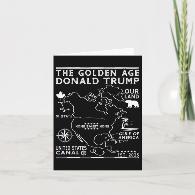 Funny Trump Greenland Panama Canal Canada Mexico G Card (Front)