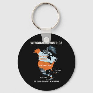 Funny Trump Greenland Panama Canal Canada Mexico G Key Ring