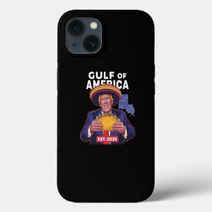 Funny Trump Gulf Of Us America 2025 Trump iPhone 13 Case