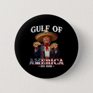 Funny Trump Gulf Of Us America 2025 Trump Merchand 6 Cm Round Badge