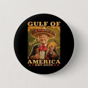 Funny Trump Gulf Of Us America 2025 Trump Merchand 6 Cm Round Badge