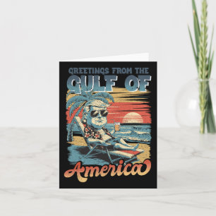 Funny Trump Gulf Of Us America 2025 Trump Merchand Card