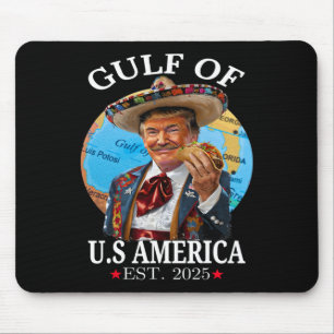 Funny Trump Gulf Of Us America 2025 Trump Merchand Mouse Pad