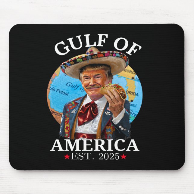 Funny Trump Gulf Of Us America 2025 Trump Merchand Mouse Pad (Front)