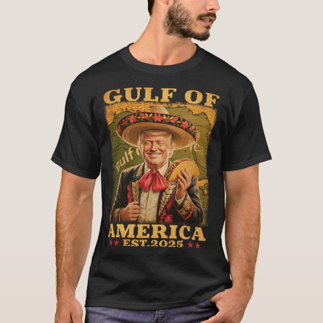 Funny Trump Gulf Of Us America 2025 Trump Merchand T-Shirt (Front)