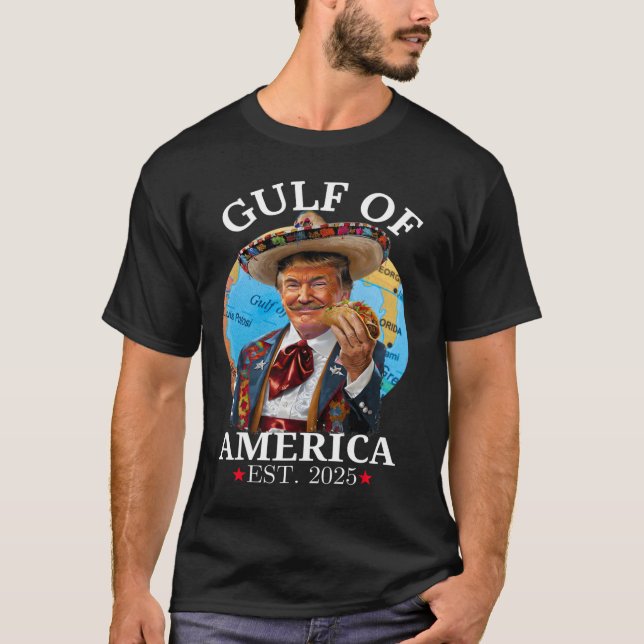 Funny Trump Gulf Of Us America 2025 Trump Merchand T-Shirt (Front)