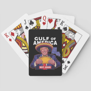 Funny Trump Gulf Of Us America 2025 Trump Playing Cards