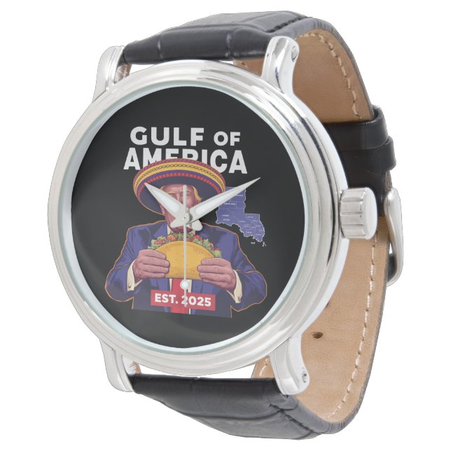 Funny Trump Gulf Of Us America 2025 Trump  Watch (Angled)