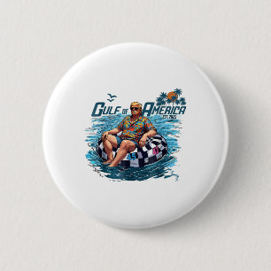 Funny Trump Gulf Of Us America Est 2025 6 Cm Round Badge